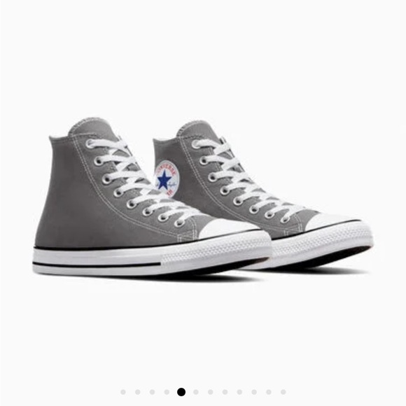 Chuck Taylor Converse All Star Grey Canvas - Picture 1 of 12